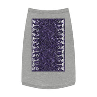 Purple Sequined Peeking Cats Pet Tank Top – Custom Pet Fashion with 100% Cotton & EasyTear™ Label