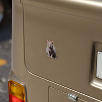 Sticker — “Allergic to Mornings” Transparent Outdoor Square