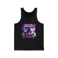 Two Cats Flirting with Each Other Unisex Jersey Tank – Playful Design for Everyday Wear