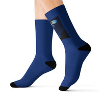 Cat Beamed into an UFO Sublimation Socks – High-Quality Comfort with Sublimated Print | 3 Sizes, Unisex Fit