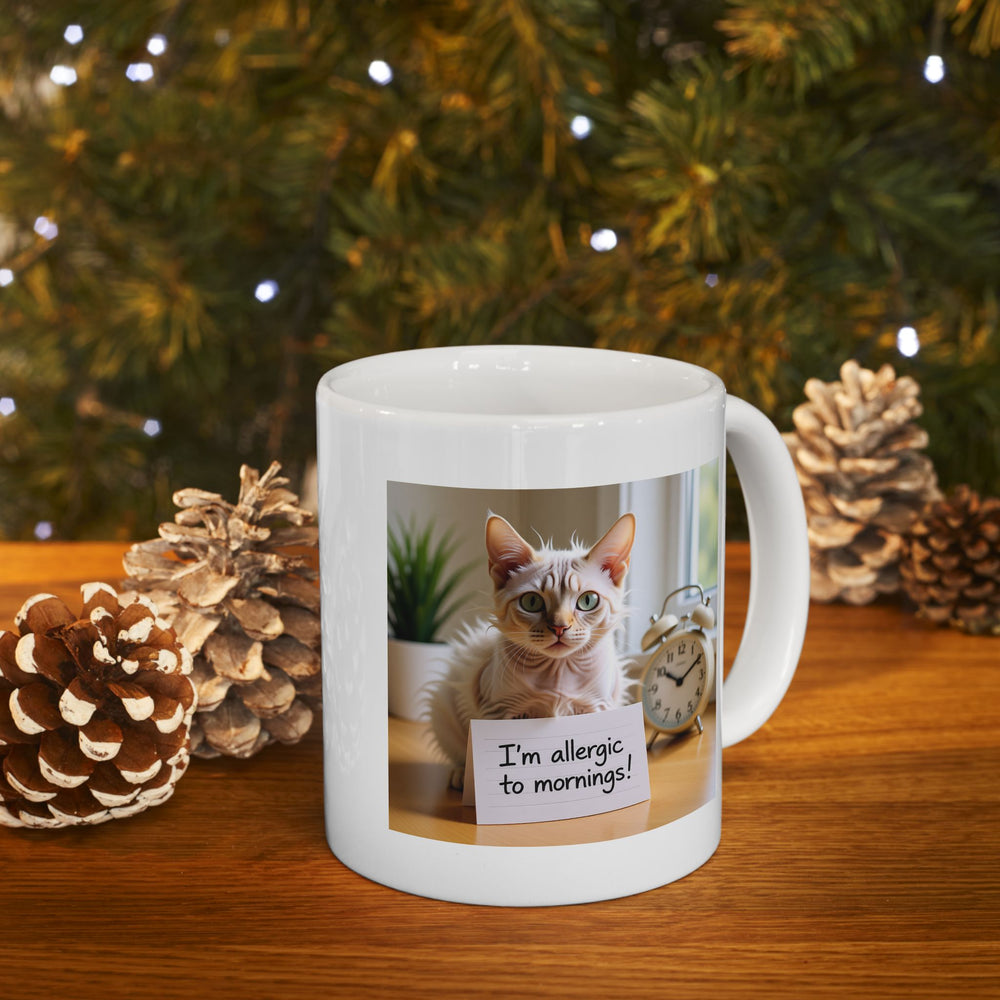 I'm allergic to mornings Ceramic Mug - 11oz & 15oz | Custom Design Coffee Mug