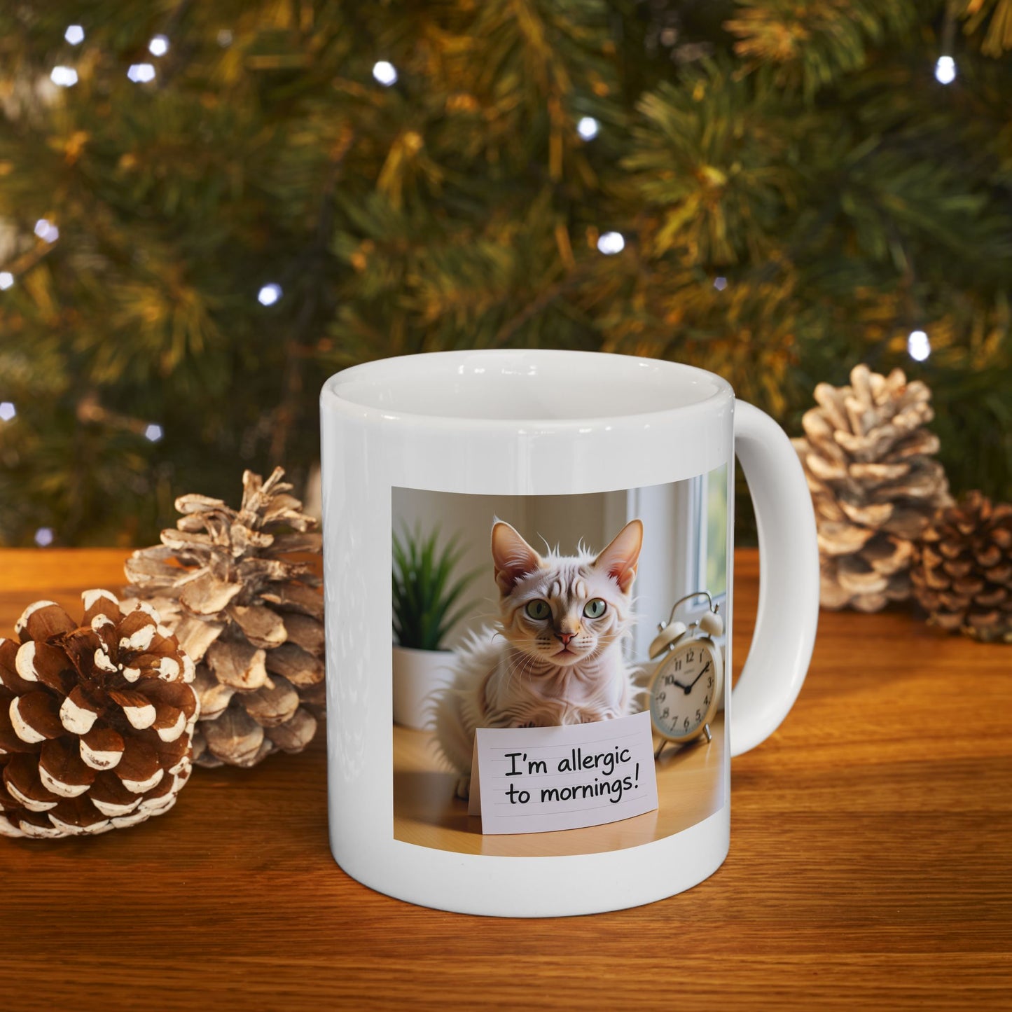 I'm allergic to mornings Ceramic Mug - 11oz & 15oz | Custom Design Coffee Mug