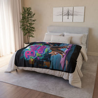 Balls Deep Yoga Cat Fleece Sherpa Blanket – Cozy & Stylish for Any Room