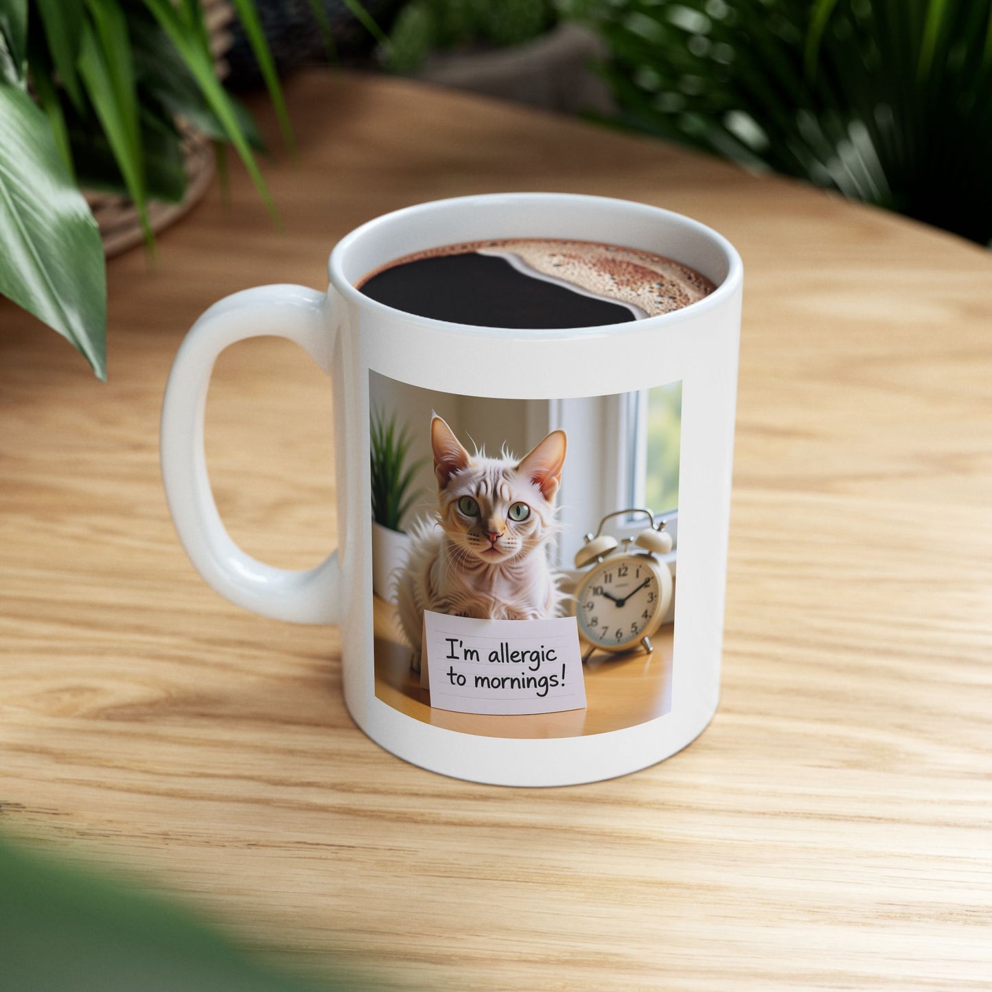 I'm allergic to mornings Ceramic Mug - 11oz & 15oz | Custom Design Coffee Mug