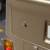 Sticker — “Allergic to Mornings” Transparent Outdoor Square