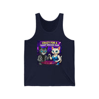 Two Cats Flirting with Each Other Unisex Jersey Tank – Playful Design for Everyday Wear