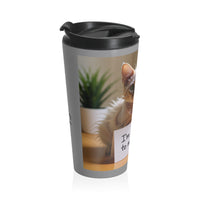 Cat Allergic to Mornings Stainless Steel Travel Mug – Sip in Style, Skip the Morning Drama