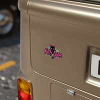 'Kitty Gear' Transparent Outdoor Sticker — Square