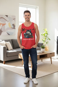 Cat Opening Xmas Present Unisex Jersey Short Sleeve Tee – Playful Design for Festive Style