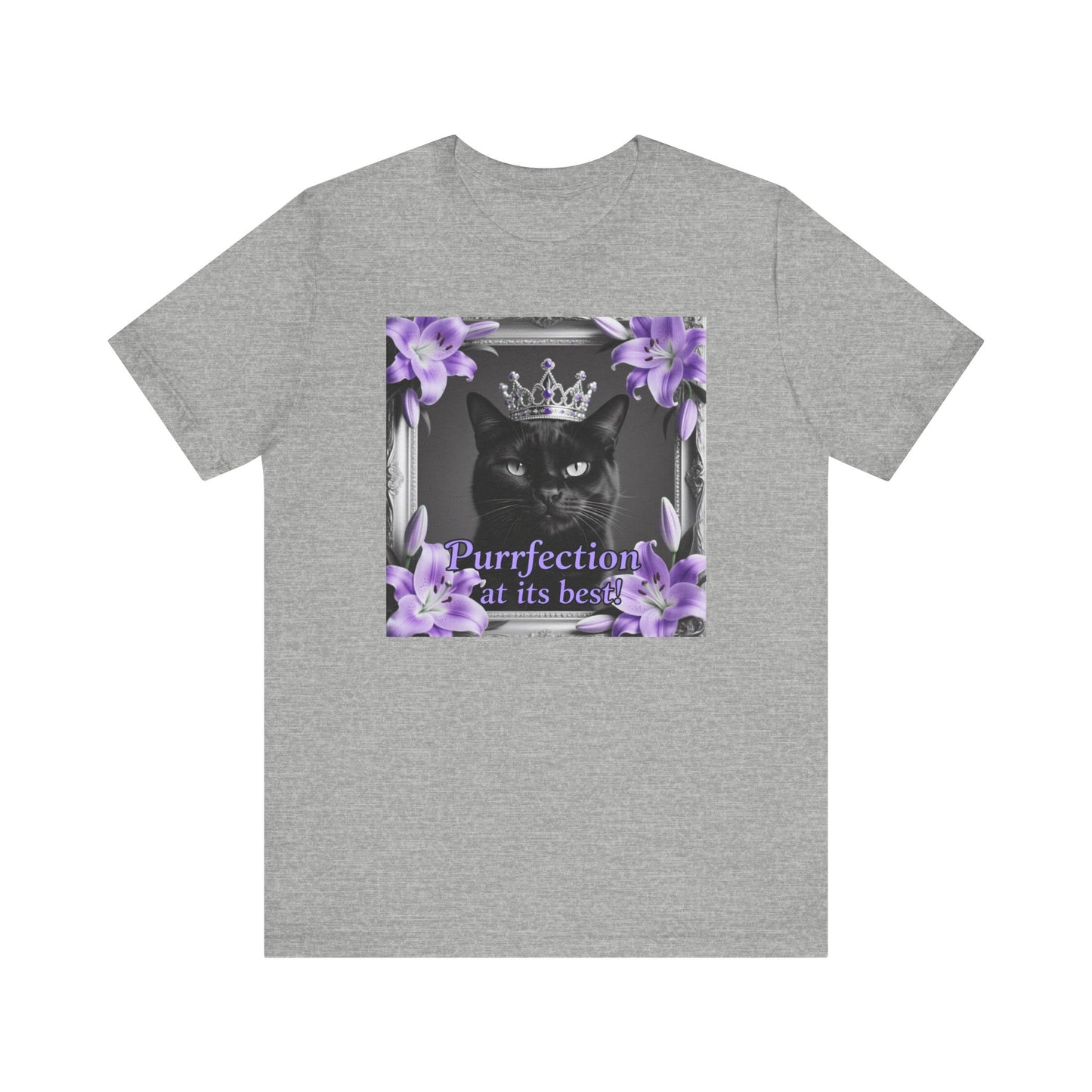 Purrfection at its best T-Shirt - Unisex Jersey Short Sleeve Tee - Royal Feline Graphic Shirt