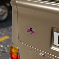 'Kitty Gear' Transparent Outdoor Sticker — Square