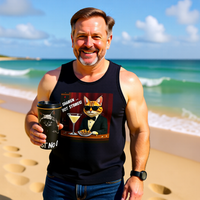 Trust No One Cat Suspiciously Prowling Stainless Steel Travel Mug – Playful Design for Coffee & Tea Lovers