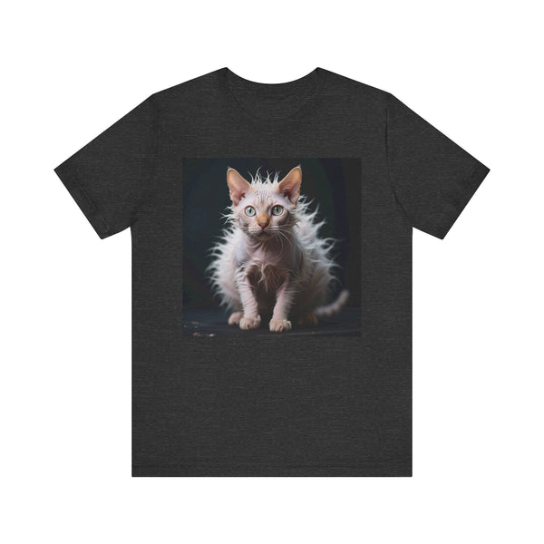 Cat Scared to Death T-Shirt - Unisex Jersey Short Sleeve Tee - Funny Startled Cat Graphic Shirt