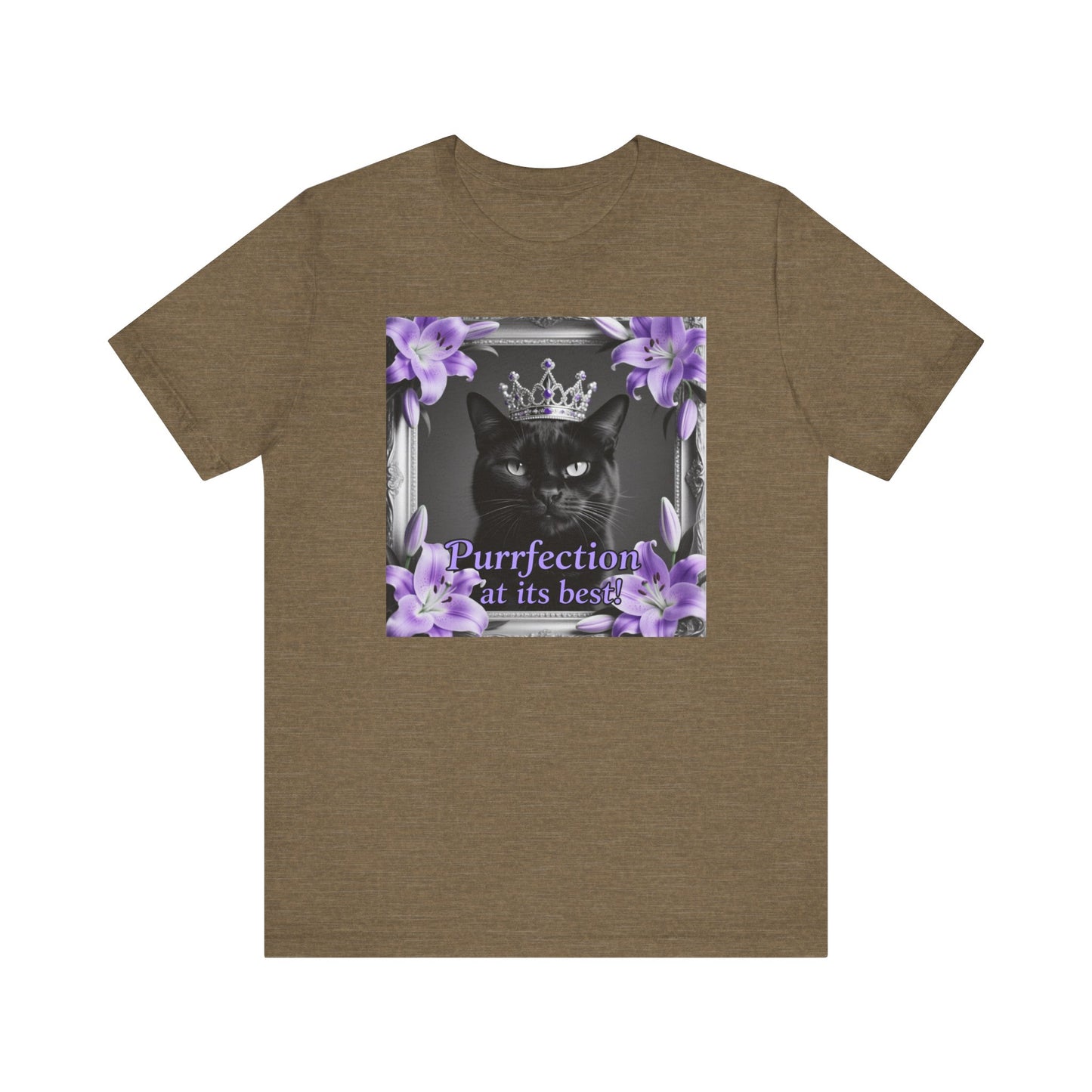 Purrfection at its best T-Shirt - Unisex Jersey Short Sleeve Tee - Royal Feline Graphic Shirt