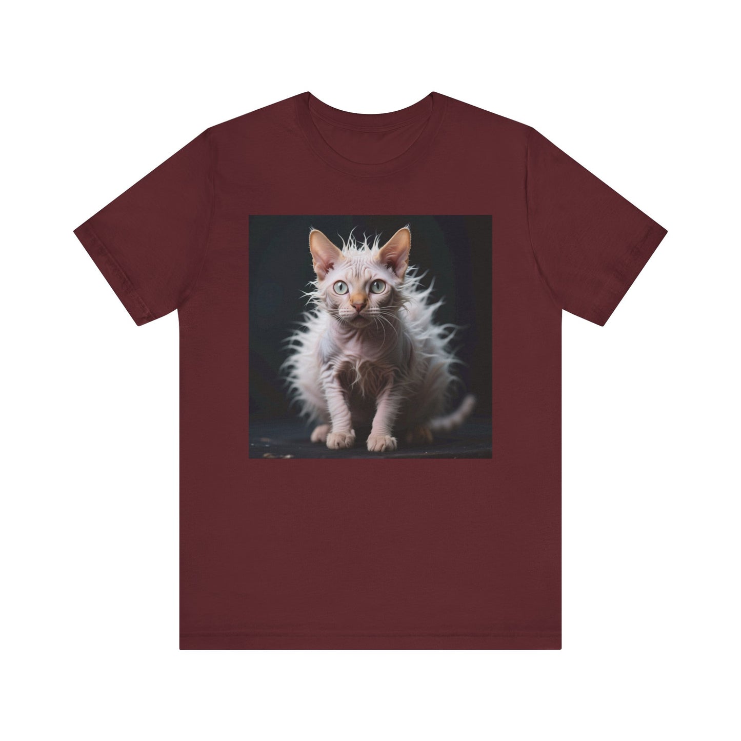 Cat Scared to Death T-Shirt - Unisex Jersey Short Sleeve Tee - Funny Startled Cat Graphic Shirt