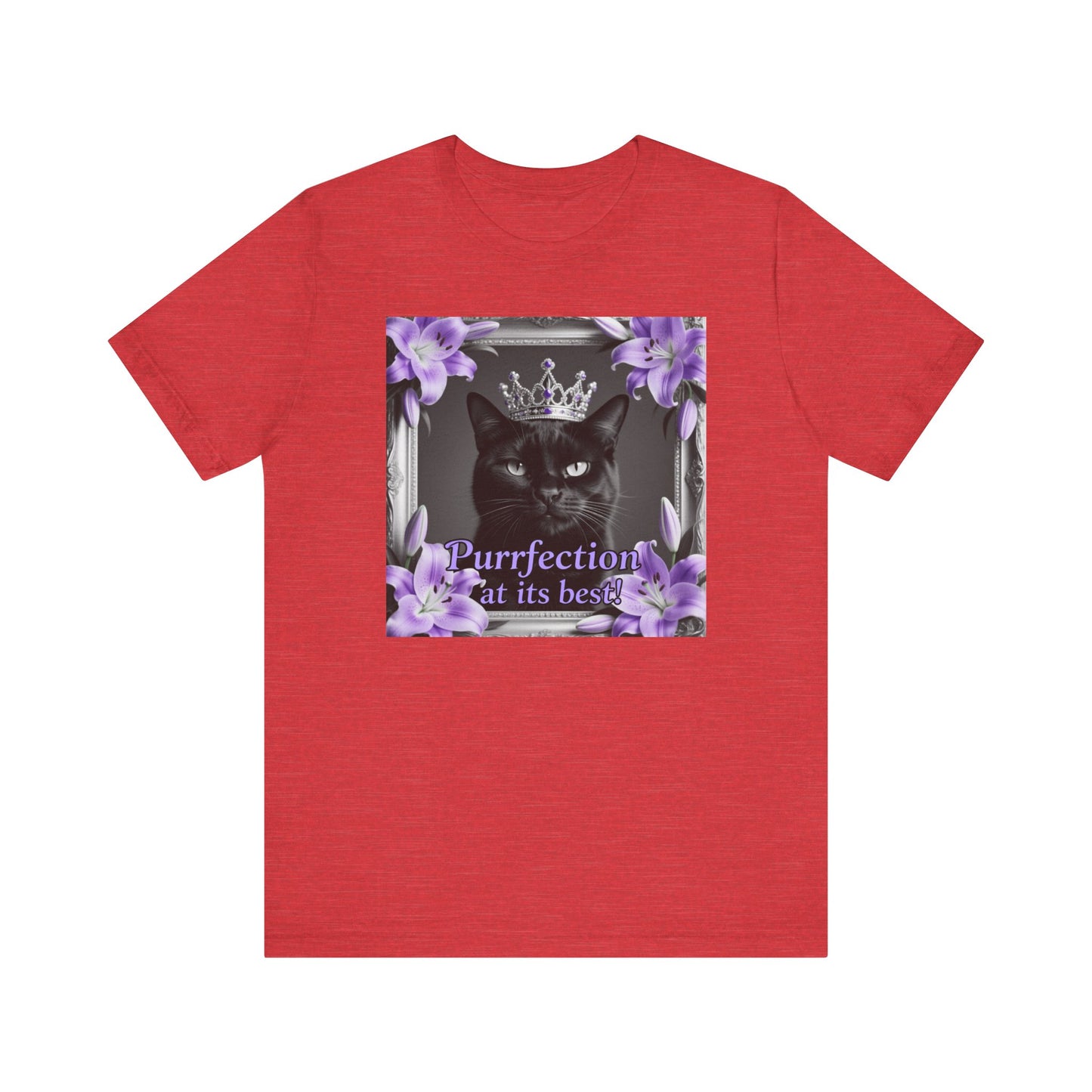 Purrfection at its best T-Shirt - Unisex Jersey Short Sleeve Tee - Royal Feline Graphic Shirt