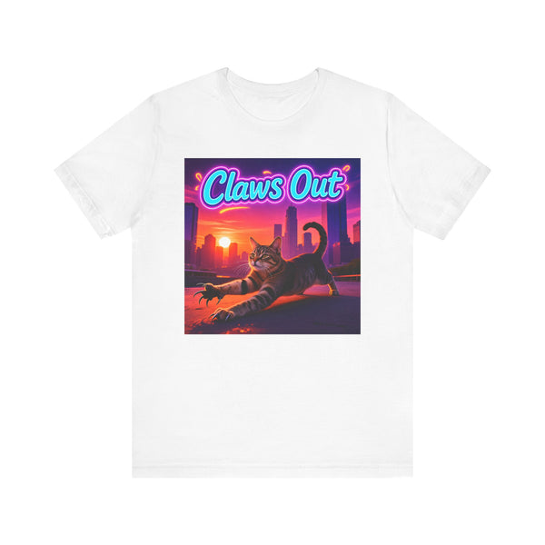 Cat Claws Out T-Shirt - Unisex Jersey Short Sleeve Tee - Playful Cat Graphic Shirt
