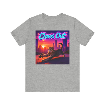 Cat Claws Out T-Shirt - Unisex Jersey Short Sleeve Tee - Playful Cat Graphic Shirt