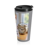 Cat Allergic to Mornings Stainless Steel Travel Mug – Sip in Style, Skip the Morning Drama
