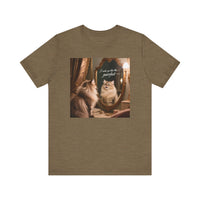 I wake up like this...Purrfect! T-Shirt - Unisex Jersey Short Sleeve Tee - Playful Self-Admiration Graphic Shir