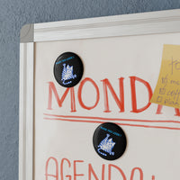 Blue "Made You Look" Cat Magnet – Round Design with Clear UV Cover & Magnetic Backing