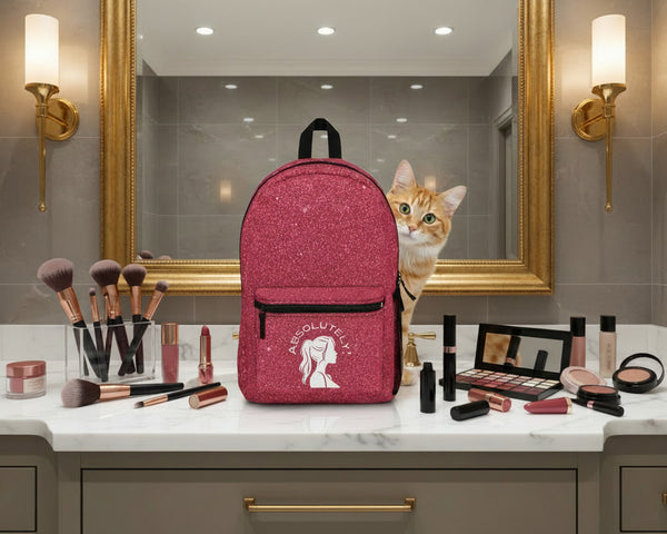 Absolutely Sparkling Glitter Backpack – Lightweight Polyester & Durable Design