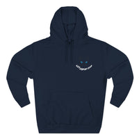 Trust No One Cat on the Edge Three-Panel Fleece Hoodie – Cozy & Stylish for Cold Days