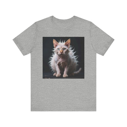 Cat Scared to Death T-Shirt - Unisex Jersey Short Sleeve Tee - Funny Startled Cat Graphic Shirt