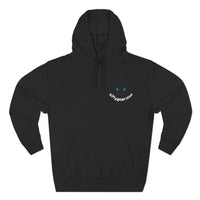 Trust No One Cat on the Edge Three-Panel Fleece Hoodie – Cozy & Stylish for Cold Days