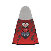 Be Mine 4-Ever Valentine Cat Hoodie – Custom Pet Hoodie with Black/White Rib Color Options