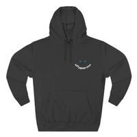 Trust No One Cat on the Edge Three-Panel Fleece Hoodie – Cozy & Stylish for Cold Days