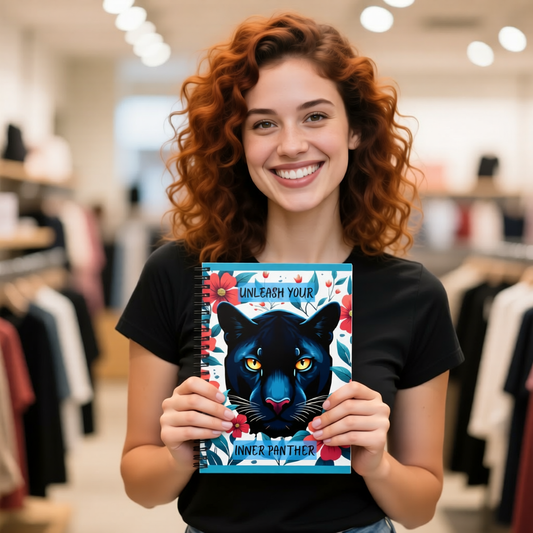 Unleash Your Inner Panther Softcover Journal (with Inside Prints) | Jungle-Themed Design for Creative Expression