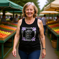 Royal Cat Pose Unisex Jersey Tank – Majestic Design for Everyday Wear