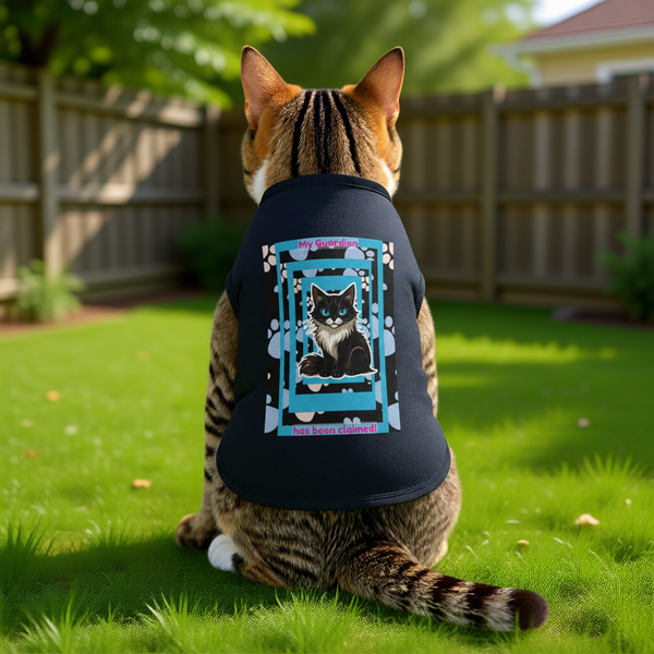 My Guardian Has Been Claimed Pet Shirt – Custom Pet Tank Top with 100% Cotton & EasyTear™ Label